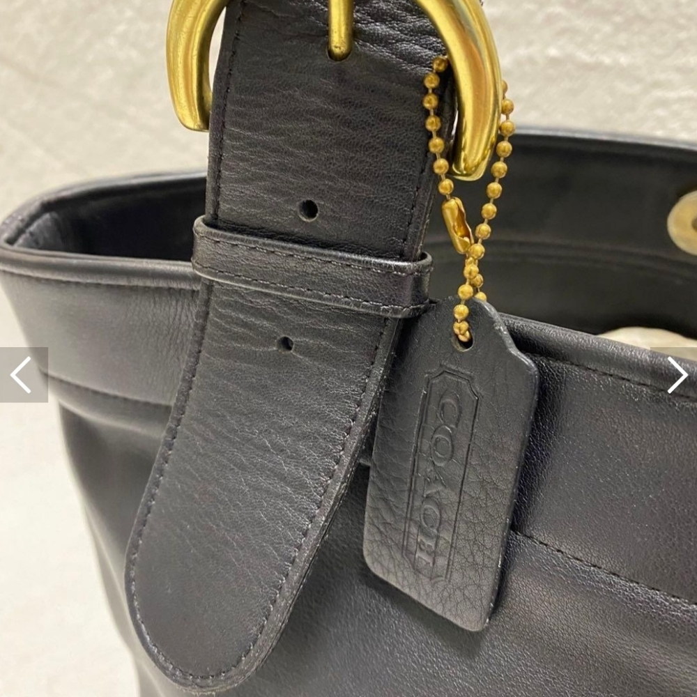 Coach Soho Lafayette Black Leather Tote Bag Vintage - Picture 10 of 16